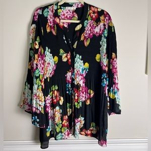 Spense Silena Smocked Bodice Blouse, size 3x